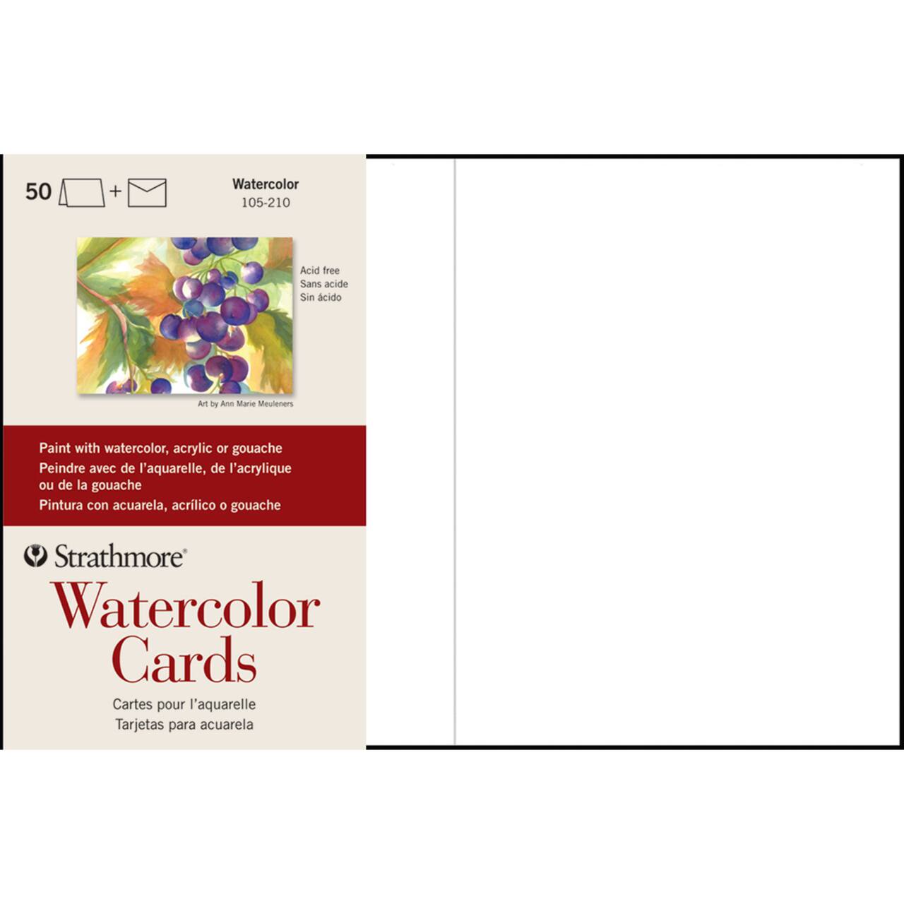 Strathmore® Watercolor Cards & Envelopes, 5" x 7"